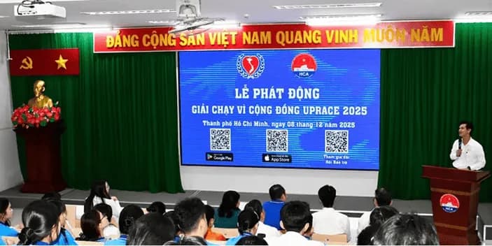 Phát động giải chạy vì cộng đồng UpRace 2025 tại Học viện Cán bộ TPHCM
